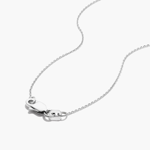 Collier de diamants cultivés en laboratoire de 4.5mm or 10 carats/argent design délicat et durable avec lunette affleurante sertie de diamants parfaite pour tous les jours - Product Image 6