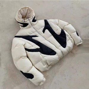 Chaqueta de invierno unisex al aire libre-Cuello alto ecológico impermeable con capucha con logotipo frontal-Último diseño al por mayor - Product Image 1