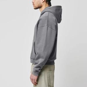 Sudadera con Capucha Personalizada de Estilo Urbano, Gruesa, de 500 g/m², de Algodón, Corte Cuadrado, para Hombre - Product Image 2