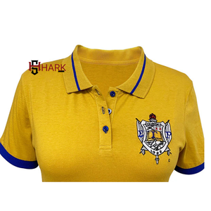 SGR Sorority Casual escote abotonado Sigma Gamma Rho bordado emblema mujer Divine Nine Polos Parafernalia - Product Image 4