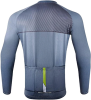 Maillot de cyclisme pour homme à manches longues, col en V, respirant, séchage rapide, fermeture éclair intégrale, style motard, toutes saisons, logo personnalisé sur le devant