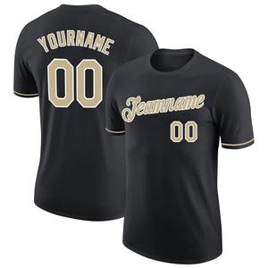 Directo Engro Sportswear venta al por mayor personalizado negro Vegas oro-blanco rendimiento camiseta - Product Image 1