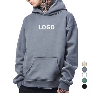 เสื้อฮู้ดดี้ผ้าฟลีซคอตตอนคุณภาพสูง 100% สำหรับฤดูหนาว ไซส์ใหญ่พิเศษ สั่งทำโลโก้ได้ ขายส่ง เหมาะสำหรับออกกำลังกาย ไม่มีเชือกผูก - Product Image 1