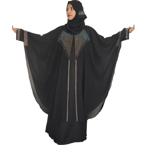 อาบายะห์สไตล์ดูไบแบบอาหรับสำหรับผู้หญิง แขนยาว ชุดมุสลิมสำหรับผู้ใหญ่  รุ่นใหม่ล่าสุด  สามารถสั่งตัดได้ - Product Image 4