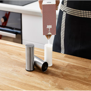 Juego de Salero y pimentero de acero inoxidable | Dispensadores de especias con tapas seguras para restaurantes, catering y suministros de cocina a granel - Product Image 2