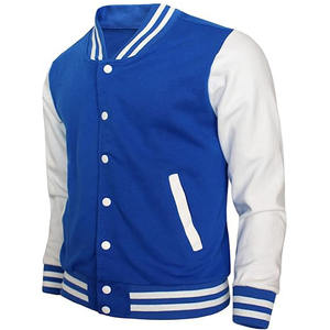 Veste d'université de baseball en tricot polaire de haute qualité pour hommes OEM Design rétro vintage saison d'hiver confortable manteau de grande taille - Product Image 6