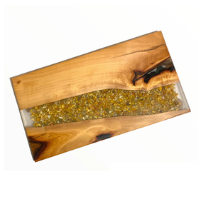 Tabla de cortar de resina epoxi de madera de acacia personalizada de lujo Tabla de cortar epoxi de madera Regalo Premium para Cocina - Product Image 6
