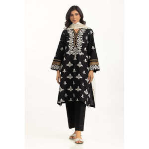 Conjunto de Traje Bordado Khaddar para Mujer IUSTKSD-1219, Colección de 3 Piezas - Product Image 5