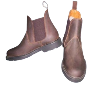 Ecológico de alta calidad al por mayor de alta calidad botas de equitación de primera calidad de cuero nobuk suela TPR - Product Image 1