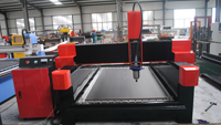 Machine CNC 5 axes monobloc pour découpe d'éviers en quartz et profilage de granit avec ventouse et positionnement par caméra