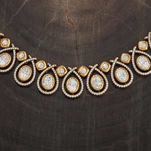 Kundan Necklace 176351 Elegant <b>Wedding</b> <b>Accessory</b> - Product Image 3