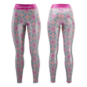 Custom Gym Sport Fitness Workout Dropshipping Elegant <b>Women's</b> High Waist 4-Way Stretch Yoga Legging OEM Factory Sublimation - Product Image 5