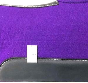 Almohadilla de sillín de fieltro occidental personalizada de alta calidad Forma de contorno Nuevo diseño Caballo de cuero Precio competitivo que incluye lana - Product Image 6