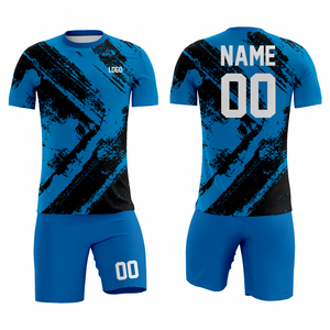 Tenues de sport grande taille pour adultes, jeunes et enfants, ensembles de football par sublimation, maillots, shorts, chaussettes, design personnalisé avec logo de club brodé 100% - Product Image 6