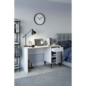 โต๊ะทำงานอเนกประสงค์ ซาร์โมบี อาร์เดน รุ่นโมเดิร์น เป็นมิตรกับสิ่งแวดล้อม ทนทาน พร้อมลิ้นชัก โต๊ะไม้สำหรับนักเรียนเขียนหนังสือ - Product Image 5