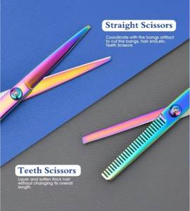 Tijeras de Peluquería Profesionales de Acero Inoxidable Alemán de 6.5 Pulgadas, Multicolores, para Uso en Salón de Belleza y en Casa, para Hombres y Mujeres - Product Image 4