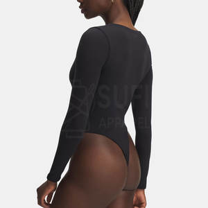 Combinaison moulante pour femme, en tissu extensible doux, élégante, confortable, tenue une pièce, décontractée au quotidien, séchage rapide - Product Image 3