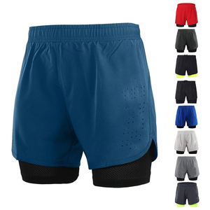 Short de course 2 en 1 pour homme, vêtements actifs, Gym, entraînement, exercice, Jogging, style de rue, taille Plus, par VIKY INDUSTRIES - Product Image 1