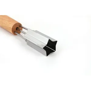 Thép không gỉ cắt cookie cắt sao Mini Cookie cắt với gỗ xử lý phụ kiện bánh <span class=keywords><strong>Stencil</strong></span> nhựa Epoxy khuôn - Product Image 3
