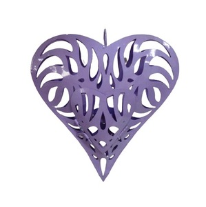 Ornements de coeur suspendus en métal traditionnel arbre décoratif de noël suspendus décor de maison de fête de vacances - Product Image 6