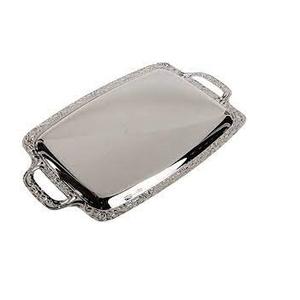 Plateau de service en métal de haute qualité avec poignée décorative pour l'affichage de table de délicieux ustensiles de cuisine - Product Image 6