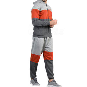 Survêtements à manches longues de haute qualité 100% coton pour hommes confortables et durables pour l'entraînement de gymnastique hiver solide Service OEM en gros - Product Image 5