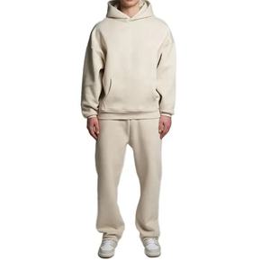 Nouveau style 2025 Baggy Fleece Jogging Survêtement Ensemble Surdimensionné À Capuche Pantalon De Survêtement En Gros Personnalisé OEM service - Product Image 2