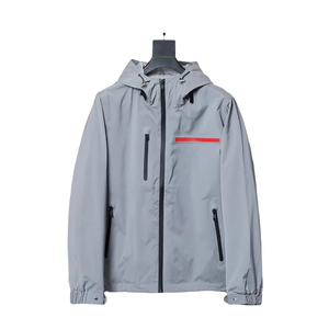 Sudadera con Capucha Cortavientos para Hombre, Nueva Moda Urbana, de Alta Calidad, con Cierre, Transpirable, de Secado Rápido, con Bolsillo y Logotipo Personalizable - Product Image 4