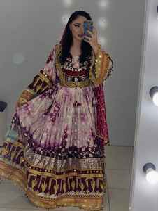 ชุดเดรสสไตล์อัฟกานิชแบบใหม่สำหรับผู้หญิงมุสลิม  ชุดเดรสสั่งตัดได้ตามขนาดและสี สำหรับงานแต่งงานและงานปาร์ตี้ มีซิป - Product Image 5