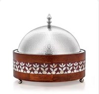 Casserole à couvercle en métal à base de bois de haute qualité Hot Pots Décor de table et service de stockage de nourriture chaude Forte demande à bas prix