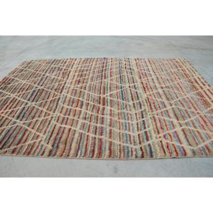 พรมวินเทจตุรกี ขนาด 8.8x12 ฟุต (268x365 ซม.) สีแดงน้ำเงินลายอิคัต - Product Image 2