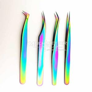 แหนบขนตาน้ำหนักเบาแบบมืออาชีพเครื่องมือความงามที่มีด้ามจับที่ดีที่สุด - Product Image 2