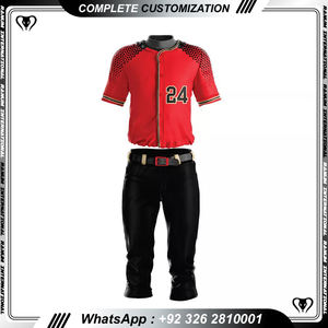 Servicio OEM personalizado, ropa de softbol sublimada, camiseta de béisbol vintage a rayas y uniforme de pantalón - Product Image 4