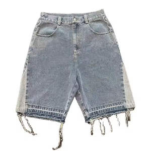 Streetwear surdimensionné pour hommes short en coton denim brodé déchiré OEM pour hommes - Product Image 6