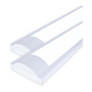 Luminaire LED 60 cm 10 W, étanche, avec abat-jour, 2 tubes non inclus, catégorie de produit : luminaires de plafond - Product Image 2
