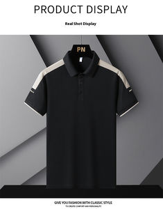 Camisetas de manga corta para hombre de alta calidad, nuevo Piqué de moda de verano para Polo, diseño bordado, polos transpirables para hombre - Product Image 5
