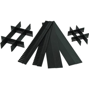 Contenedores de Almacenamiento de PP Antracita LA-KA-PE con Divisores de 60 mm de Altura para Transporte y Apilado, 10 Piezas/Caja - Product Image 1