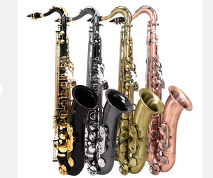 *Listo para envío* Saxofón tenor Bb de latón con cuerpo tallado, OEM y asequible, con estuche - Product Image 2