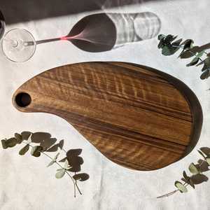 เขียงไม้สุดหรูพร้อมมีดสแตนเลสสำหรับให้เป็นของขวัญและโฮสต์ - Product Image 3