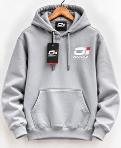 Wholesale Direct OMMIZ INDUSTRY New Design Custom Stitched <b>yellow</b> Pullover Sweatshirt <b>Hoodie</b> - Product Image 4
