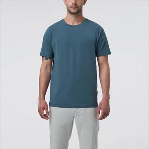 เสื้อยืดแขนสั้นผ้าฝ้ายแท้ 220 กรัม สไตล์ยุโรป-อเมริกัน ทรงหลวม คอเสื้อเรียบง่าย ไซส์ใหญ่ ผ้าเจอร์ซีย์ - Product Image 2