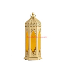 Handmade Vintage Iron & <b>Glass</b> Moroccan Candle <b>Lantern</b> Moroccan Hanging Metal <b>Lantern</b> For Home & Festival Decoration - Product Image 5