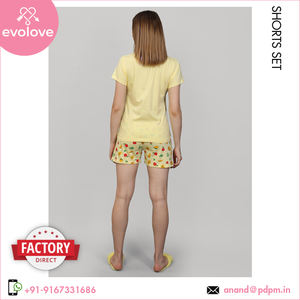 100% coton femmes 2pc anti-bactérien pyjama Shorts ensemble printemps été vêtements de nuit vêtements de nuit prix raisonnable fournisseur mondial - Product Image 6