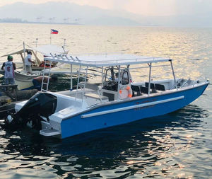 Embarcación de Aluminio para Transporte de Carga, 7.9m*2.45m, Consola Central, Remolcable, con Rampa de Carga - Product Image 3