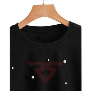 Sudaderas largas de algodón liso para mujer, sudadera de diseño personalizado, sudadera personalizada para mujer, Sudadera de cuello redondo - Product Image 3