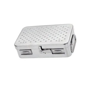 Caja de almacenamiento de instrumentos veterinarios de acero inoxidable, caja de esterilización quirúrgica con tapa, acabado personalizable, alta calidad KAHLU - Product Image 4