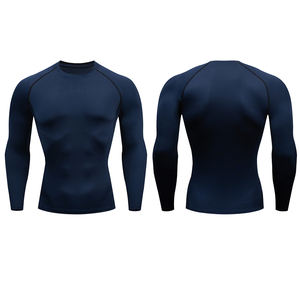 Nouveau T-shirt de compression à séchage rapide pour homme, manches longues, vêtements de sport fitness, T-shirt de protection contre les éruptions cutanées pour homme - Product Image 5