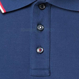 T-shirts de golf pour hommes de haute qualité, sur mesure, respirants, en tissu tricoté polyester/coton 180g, imprimé numérique, logo uni, OEM - Product Image 6