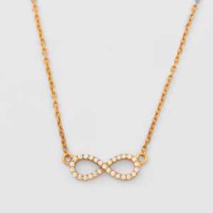 Collier à pendentif Infinity Moissanite - Product Image 1