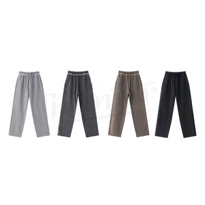 Custom Print 400gsm Heavy Weight High Quality Woolen Sweatpants for <b>Men</b> Sun Faded Blank Baggy Pants Wide Leg <b>Trouser</b> - Product Image 5